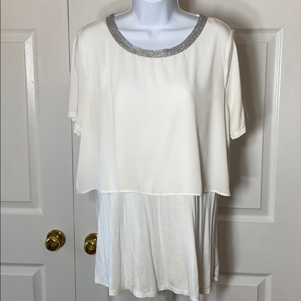 White Top with Sheer Outer Shell by Juicy Couture